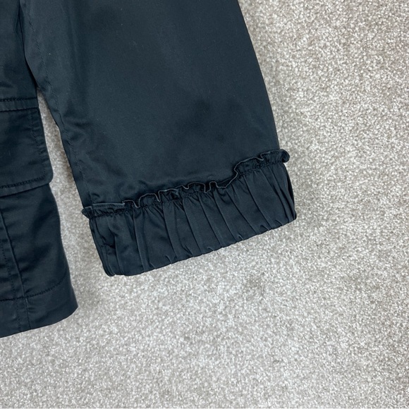 Talbots Jacket Womens 14 Black Cotton Blend 3/4 Sleeve Lined Snap Front- 2206* - Picture 4 of 12